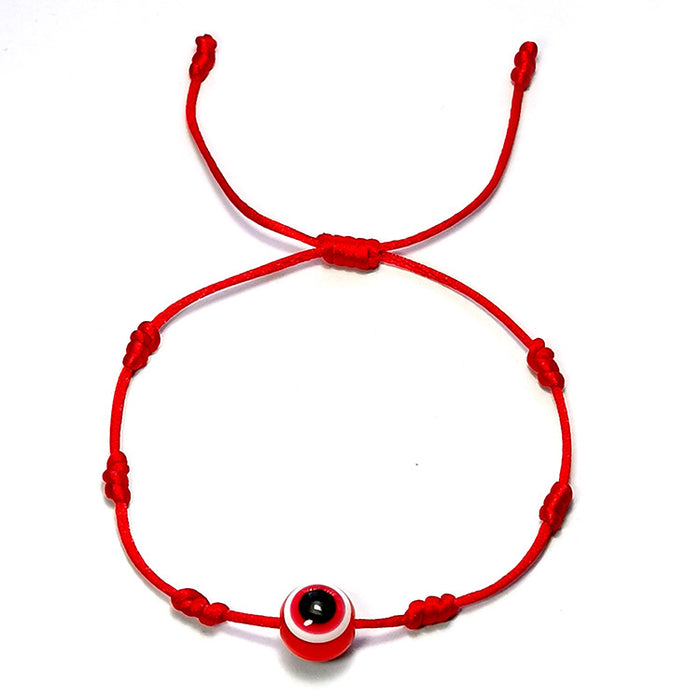 Wholesale Jewelry Woven Turkey Blue Eyes Red String Eye Bracelet Bracelet MOQ≥2 JDC-BT-HaoL010