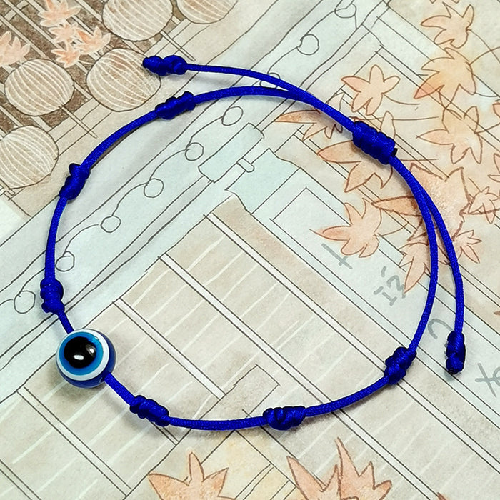 Wholesale Jewelry Woven Turkey Blue Eyes Red String Eye Bracelet Bracelet MOQ≥2 JDC-BT-HaoL010