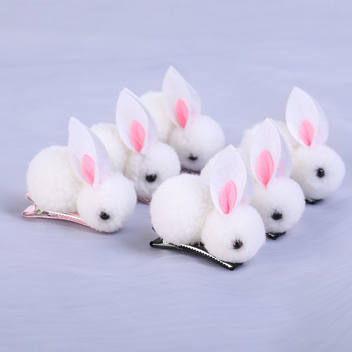 Wholesale Plush Hair Clips Rabbit Children JDC-HC-ZanNiang004