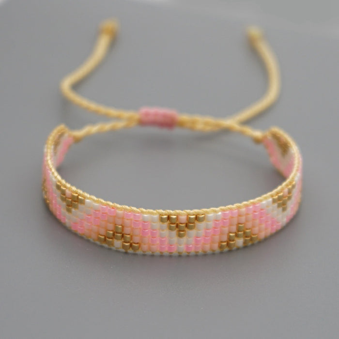 Wholesale Bracelet Rice Beads Bohemian Hand Woven Beads JDC-BT-GBH150