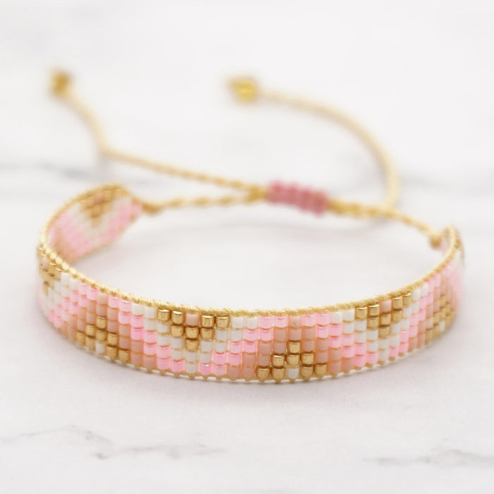 Wholesale Bracelet Rice Beads Bohemian Hand Woven Beads JDC-BT-GBH150