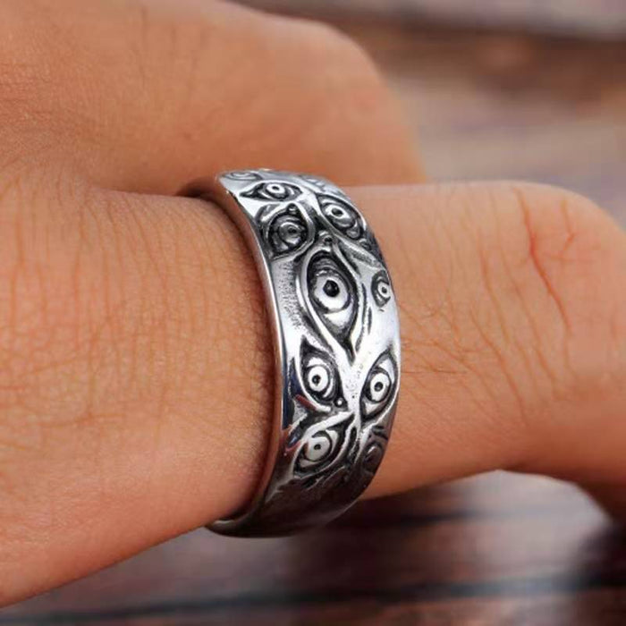 Wholesale Rings Alloy Devil Eye God Eye MOQ≥2 JDC-RS-YuD002