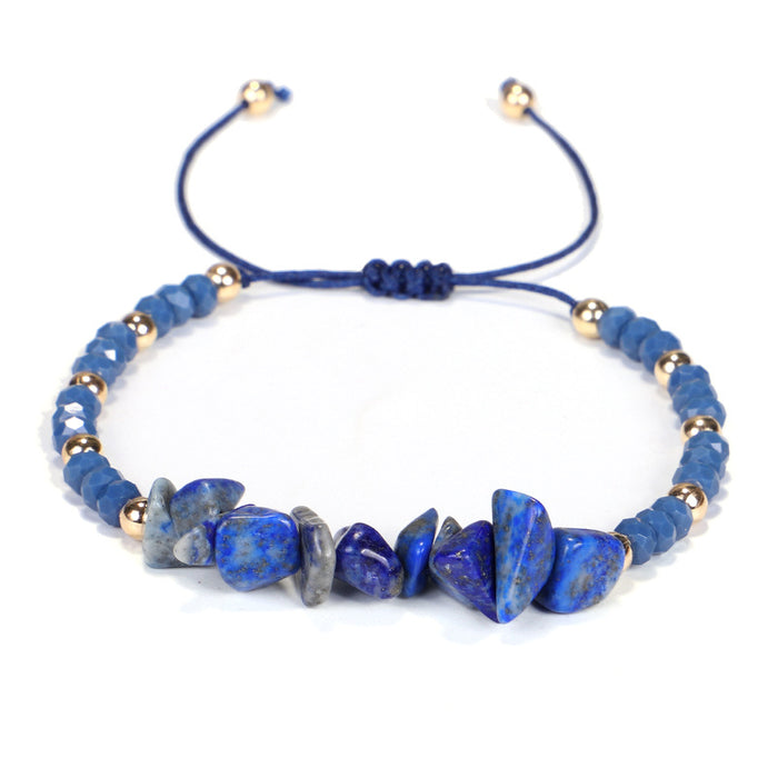 Wholesale Bracelet Stone Color Irregular Gravel Rice Bead Mixed Bracelet MOQ≥3 JDC-BT-QiuX031