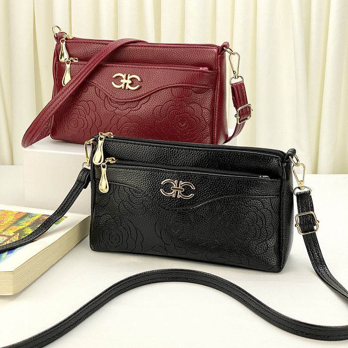 Wholesale shoulder bag PU multi-layer large capacity JDC-SD-Qianzi001