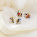 Jewelry WholesaleWholesale S925 color glazed flower alloy earrings JDC-ES-XuanY003 Earrings 宣妍 %variant_option1% %variant_option2% %variant_option3%  Factory Price JoyasDeChina Joyas De China