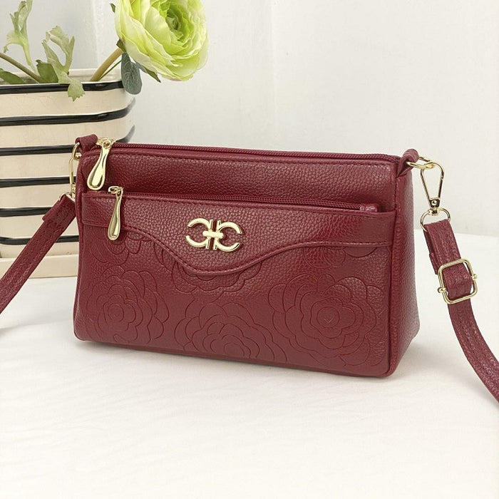 Wholesale shoulder bag PU multi-layer large capacity JDC-SD-Qianzi001