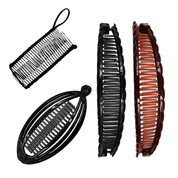 Wholesale Resin Lazy Comb Hair Clip Banana Clip JDC-HC-Chund004