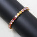 Jewelry WholesaleWholesale Colored Zircon Copper Tennis Chain Bracelet MOQ≥2 JDC-BT-RuoS003 Bracelet 若瑟 %variant_option1% %variant_option2% %variant_option3%  Factory Price JoyasDeChina Joyas De China