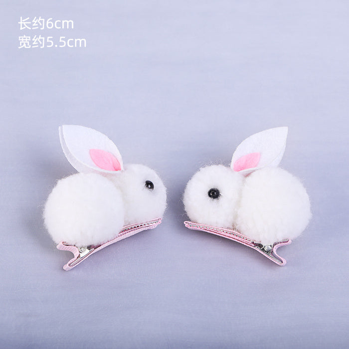 Wholesale Plush Hair Clips Rabbit Children JDC-HC-ZanNiang004