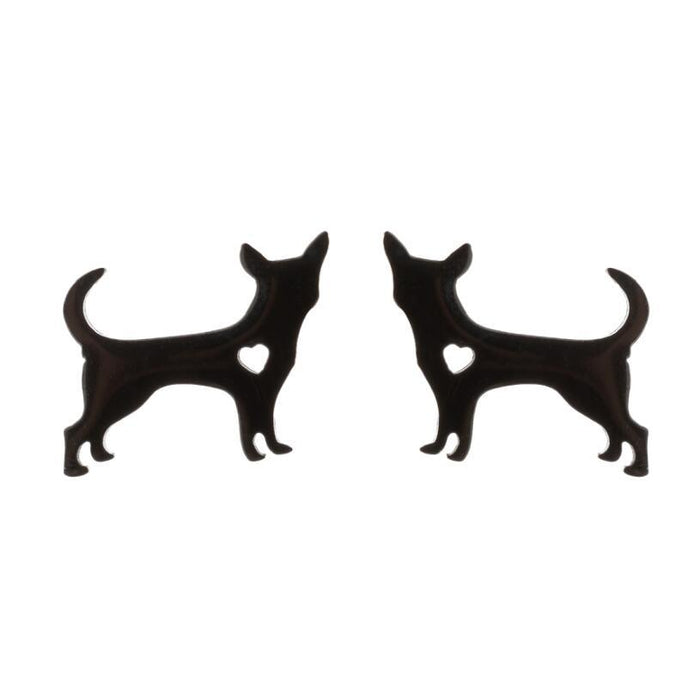 Wholesale Dog Love Stainless Steel Earrings JDC-ES-SS009