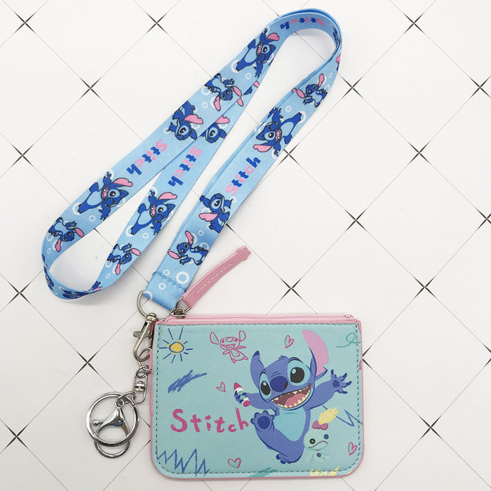 Jewelry WholesaleWholesale PU Coin Purse Card Holder With Keychain Lanyard JDC-WT-YaLL008 Wallet 娅蕾拉 %variant_option1% %variant_option2% %variant_option3%  Factory Price JoyasDeChina Joyas De China