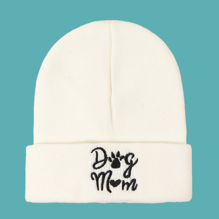 Wholesale Hat Wool Winter Outdoor Embroidery Letter Warm Knitted Hat MOQ≥2 JDC-FH-TangQ004