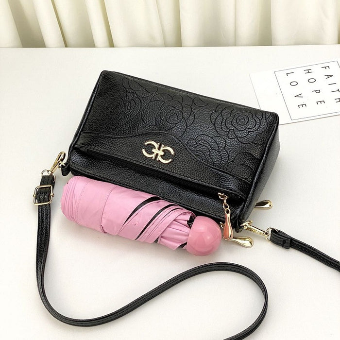 Wholesale shoulder bag PU multi-layer large capacity JDC-SD-Qianzi001