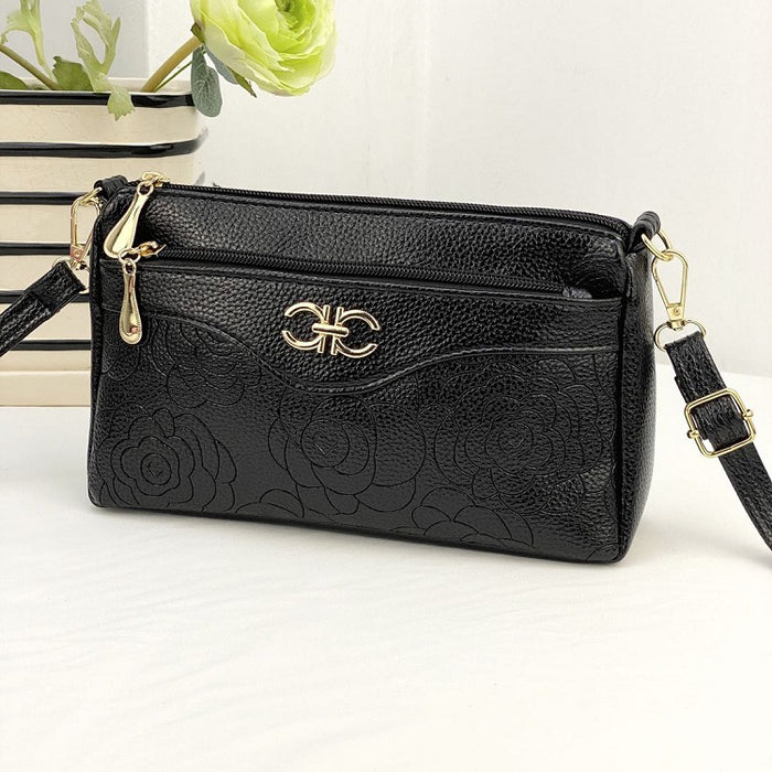 Wholesale shoulder bag PU multi-layer large capacity JDC-SD-Qianzi001