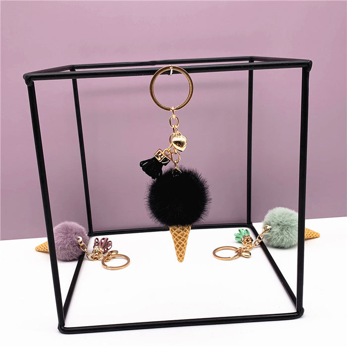 Jewelry WholesaleWholesale ice cream cartoon plush keychain JDC-KC-KaiY002 Keychains 凯月 %variant_option1% %variant_option2% %variant_option3%  Factory Price JoyasDeChina Joyas De China