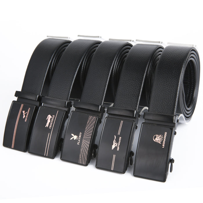 Wholesale PVC Leather Iron Buckle Men's Belt JDC-MB-SenB001