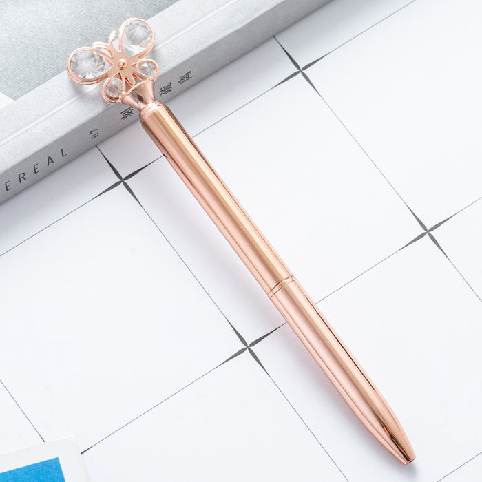 Wholesale Butterfly Diamond Metal Ballpoint Pen MOQ≥2 JDC-BP-Huah060