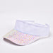 Jewelry WholesaleWholesale Fluorescent Color Polyester Rhinestone Empty Top Cap Visor Hat MOQ≥2 JDC-FH-ZhuoP004 Fashionhat 卓澎 %variant_option1% %variant_option2% %variant_option3%  Factory Price JoyasDeChina Joyas De China