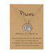 Jewelry WholesaleWholesale zodiac sign paper card necklace JDC-NE-YinH024 Necklaces 颖皓 %variant_option1% %variant_option2% %variant_option3%  Factory Price JoyasDeChina Joyas De China