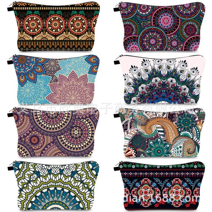 Jewelry WholesaleWholesale Portable Waterproof Cosmetic Bag Mandala Printing JDC-CB-XinD010 Cosmetic bag 欣典 %variant_option1% %variant_option2% %variant_option3%  Factory Price JoyasDeChina Joyas De China