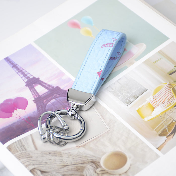 Wholesale bell buckle leather car key chain small pendant (F) JDC-KC-DAJ004