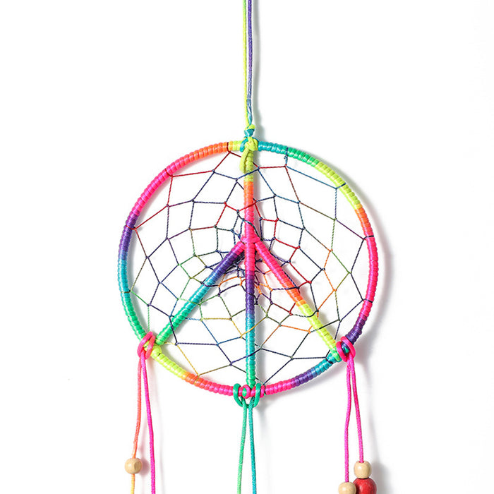 Wholesale Hand Woven Peace Sign Exquisite Dreamcatcher MOQ≥2 JDC-DC-XZD002