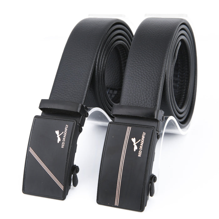 Wholesale PVC Leather Iron Buckle Men's Belt MOQ≥10 JDC-MB-SenB003