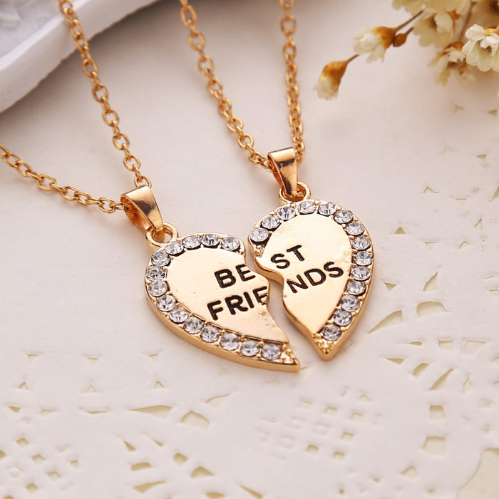 Jewelry WholesaleWholesale letter good friend alloy necklace JDC-NE-ZJ028 Necklaces 志嘉 %variant_option1% %variant_option2% %variant_option3%  Factory Price JoyasDeChina Joyas De China