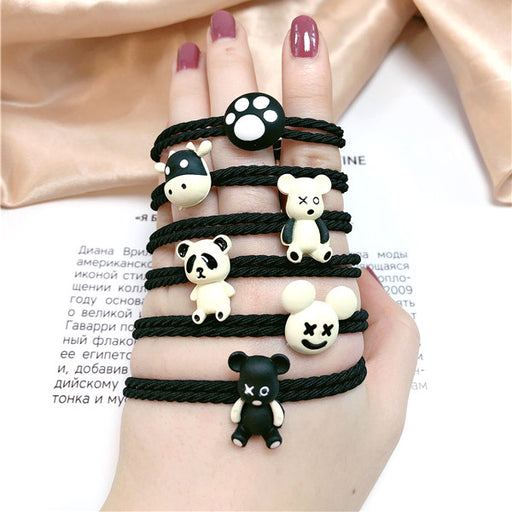 Jewelry WholesaleWholesale Panda Maverick Alloy Hair Ring (M) JDC-HS-Jiax020 Hair Scrunchies 佳芯 %variant_option1% %variant_option2% %variant_option3%  Factory Price JoyasDeChina Joyas De China