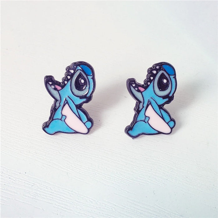 Wholesale Earrings Cartoon Anime Stud Earrings JDC-ES-QingT002