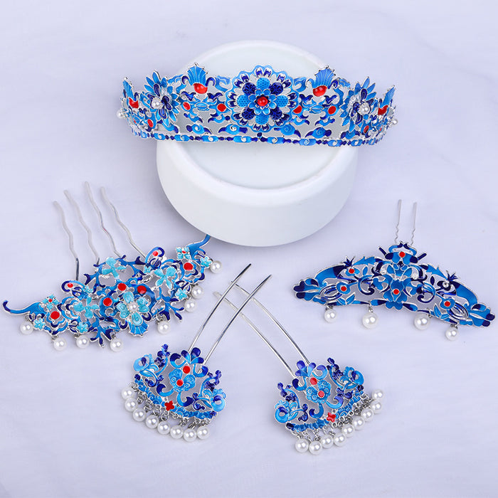 Wholesale Metal Cloisonne Hairpin JDC-HC-ZanNiang002