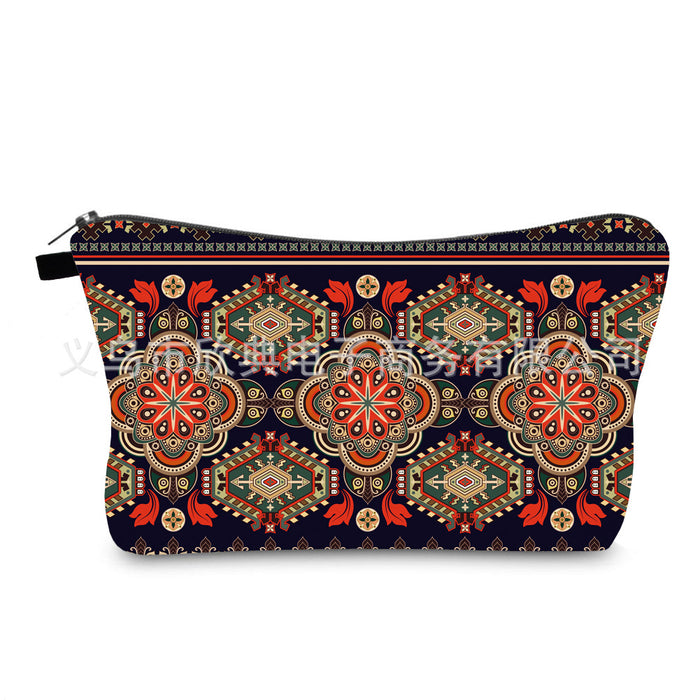 Wholesale Portable Waterproof Cosmetic Bag Mandala Printing JDC-CB-XinD010