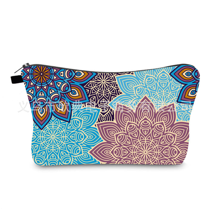 Wholesale Portable Waterproof Cosmetic Bag Mandala Printing JDC-CB-XinD010