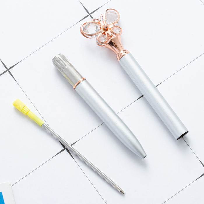 Wholesale Butterfly Diamond Metal Ballpoint Pen MOQ≥2 JDC-BP-Huah060