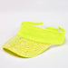 Jewelry WholesaleWholesale Fluorescent Color Polyester Rhinestone Empty Top Cap Visor Hat MOQ≥2 JDC-FH-ZhuoP004 Fashionhat 卓澎 %variant_option1% %variant_option2% %variant_option3%  Factory Price JoyasDeChina Joyas De China
