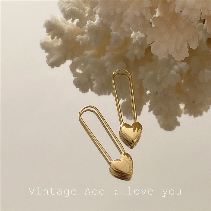 Wholesale Vintage Geometric Love Long Earrings JDC-ES-Lfm017