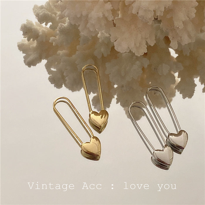 Wholesale Vintage Geometric Love Long Earrings JDC-ES-Lfm017