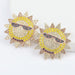 Jewelry WholesaleWholesale alloy full drill rhinestone sun earrings JDC-ES-JL962 Earrings 氿乐 %variant_option1% %variant_option2% %variant_option3%  Factory Price JoyasDeChina Joyas De China