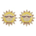 Jewelry WholesaleWholesale alloy full drill rhinestone sun earrings JDC-ES-JL962 Earrings 氿乐 %variant_option1% %variant_option2% %variant_option3%  Factory Price JoyasDeChina Joyas De China