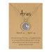 Jewelry WholesaleWholesale zodiac sign paper card necklace JDC-NE-YinH024 Necklaces 颖皓 %variant_option1% %variant_option2% %variant_option3%  Factory Price JoyasDeChina Joyas De China