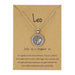 Jewelry WholesaleWholesale zodiac sign paper card necklace JDC-NE-YinH024 Necklaces 颖皓 %variant_option1% %variant_option2% %variant_option3%  Factory Price JoyasDeChina Joyas De China