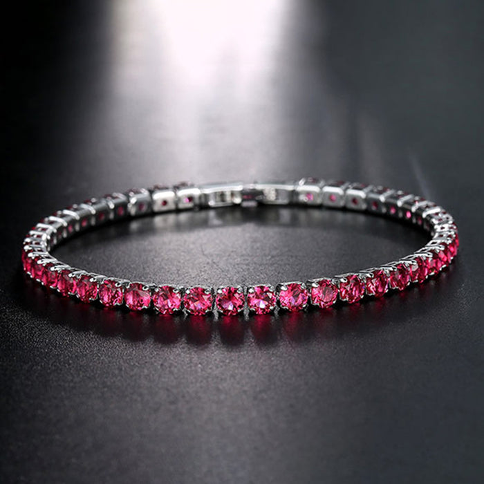 Jewelry WholesaleWholesale Simple Row Diamond Zircon Diamond Crystal Bracelet JDC-BT-TLS002 Bracelet 特蕾萨 %variant_option1% %variant_option2% %variant_option3%  Factory Price JoyasDeChina Joyas De China