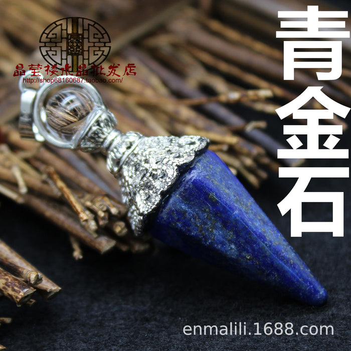 Jewelry WholesaleWholesale retro palace style pendulum hexagonal column crystal pendant jewelry JDC-CS-Jinshe002 charms 金蛇 %variant_option1% %variant_option2% %variant_option3%  Factory Price JoyasDeChina Joyas De China