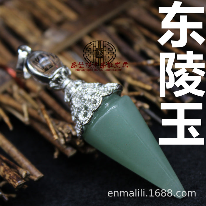 Jewelry WholesaleWholesale retro palace style pendulum hexagonal column crystal pendant jewelry JDC-CS-Jinshe002 charms 金蛇 %variant_option1% %variant_option2% %variant_option3%  Factory Price JoyasDeChina Joyas De China