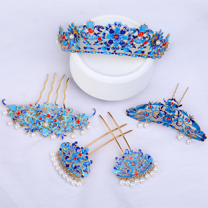 Wholesale Metal Cloisonne Hairpin JDC-HC-ZanNiang002