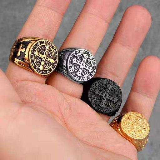 Jewelry WholesaleWholesale CSPB Cross Stainless Steel Men's Ring JDC-RS-HaiT003 Rings 海腾 %variant_option1% %variant_option2% %variant_option3%  Factory Price JoyasDeChina Joyas De China