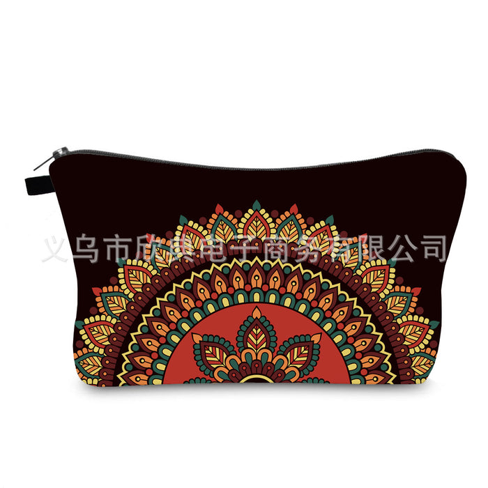 Wholesale Portable Waterproof Cosmetic Bag Mandala Printing JDC-CB-XinD010