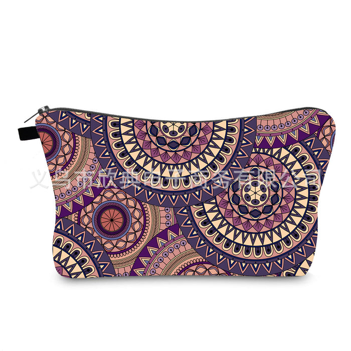 Wholesale Portable Waterproof Cosmetic Bag Mandala Printing JDC-CB-XinD010