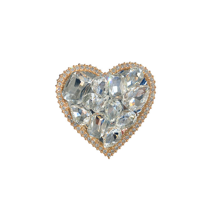 Wholesale Grips Rhinestone Heart Phone Holder Mobile Phone Holder JDC-PS-Baiying006