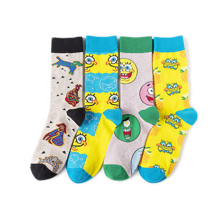 Wholesale socks cotton cartoon cute JDC-SK-HuiHe026